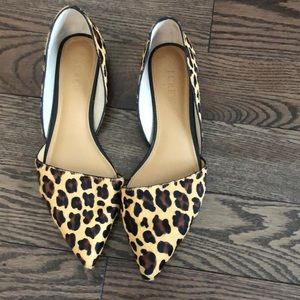 Calf Hair Leopard flats- Jcrew